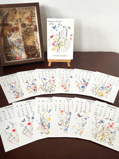 Eco-Friendly Plantable Seed Calendar 2026