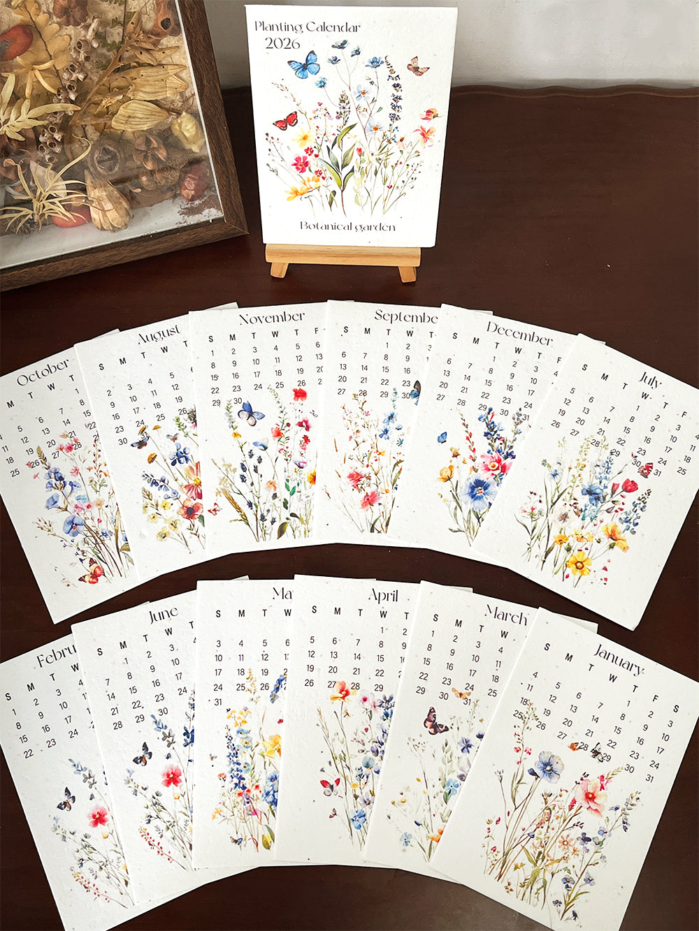 Eco-Friendly Plantable Seed Calendar 2026