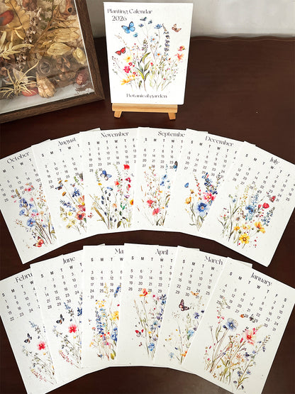 Eco-Friendly Plantable Seed Calendar 2026
