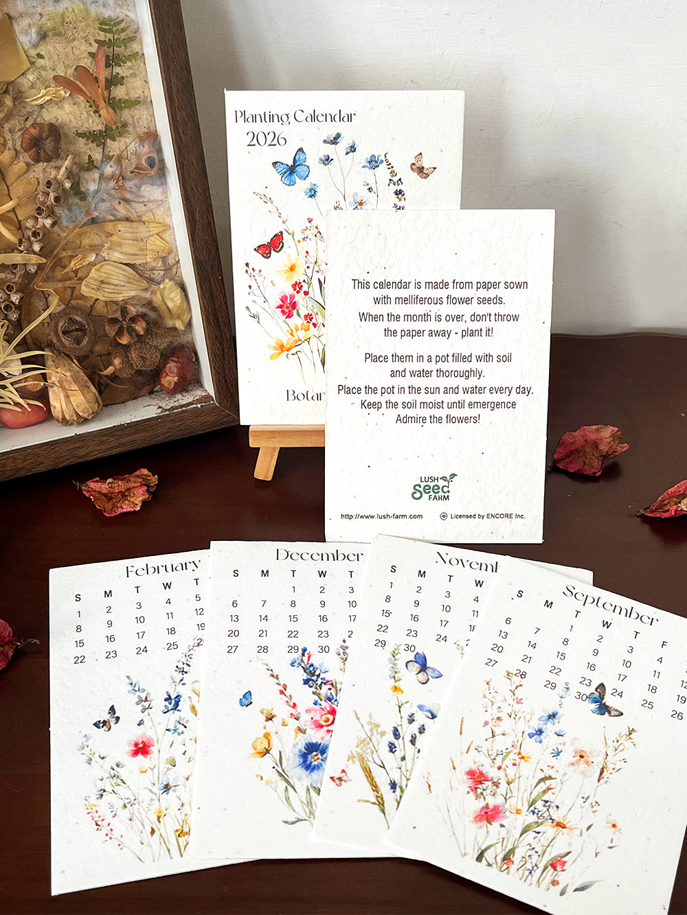 Eco-Friendly Plantable Seed Calendar 2026