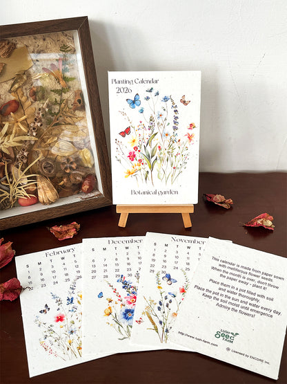 Eco-Friendly Plantable Seed Calendar 2026