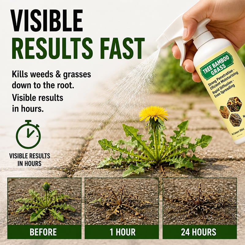 🌿 Fast-Acting Natural Weed & Grass Killer Spray