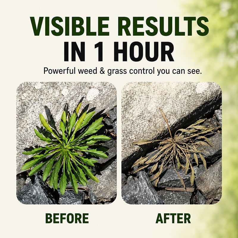 🌿 Fast-Acting Natural Weed & Grass Killer Spray